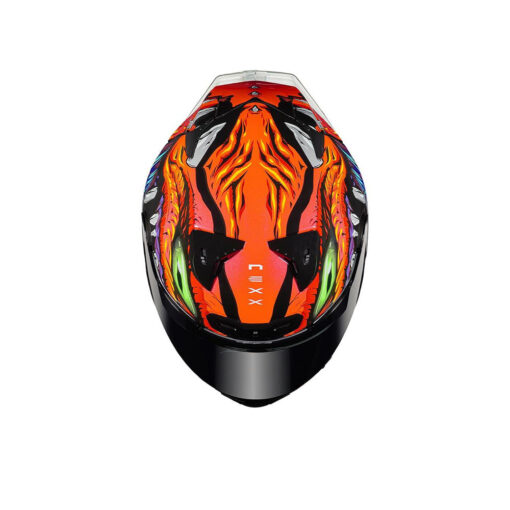 Nexx X.R3R ZORGA Orange Helmet Back